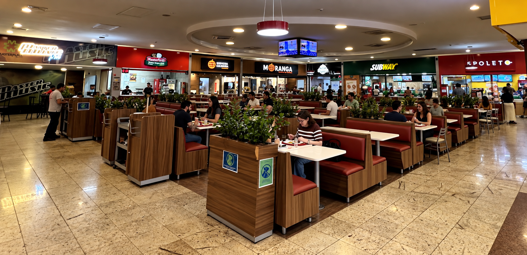Corredor interno do Masterplace Mall